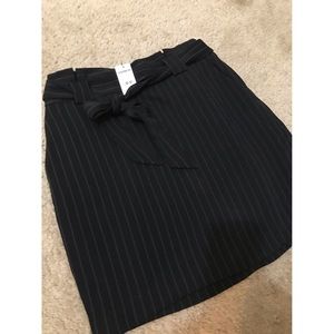High Waisted Skirt by Express // Pin Stripes